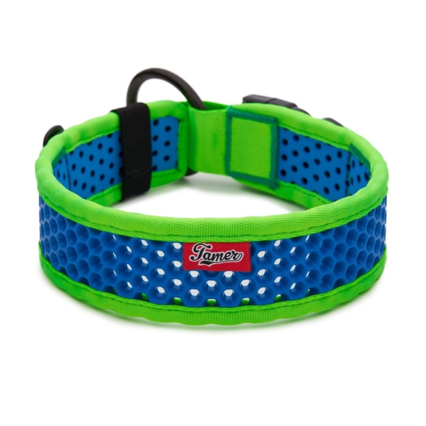 SOFTY Halsband | Länge: 55-61cm | Breite: 5,1cm | Farbe: grün/blau
